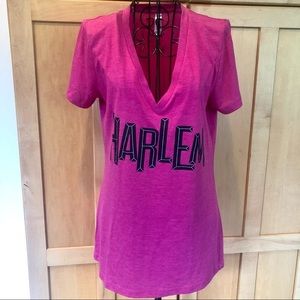 Harlem Underground Hot Pink Harlem Tee Shirt Top Large